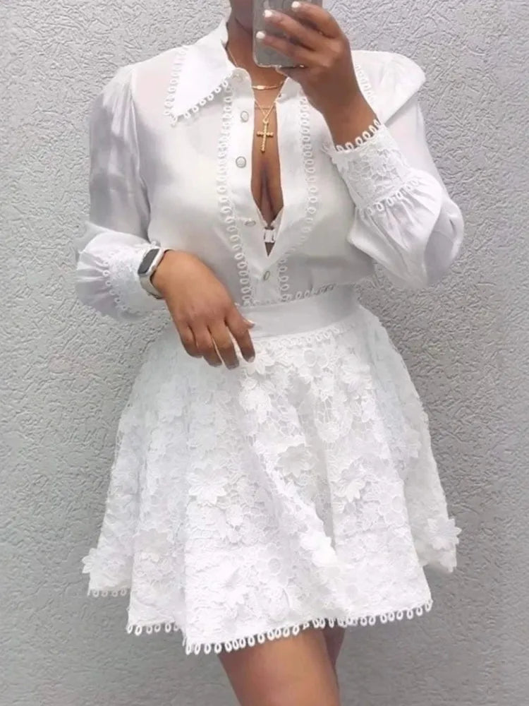 Women's Elegant Two-Piece Skirt Suit – Spring & Summer Fashion Set