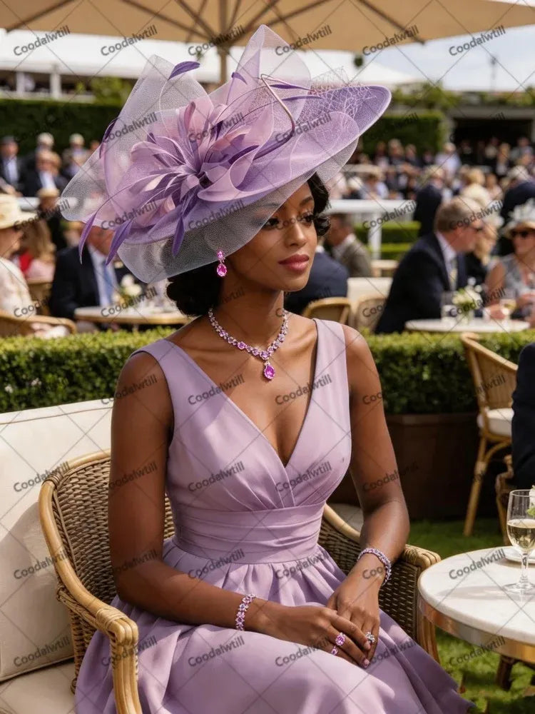 Women's Mesh Flower Fascinator Headband