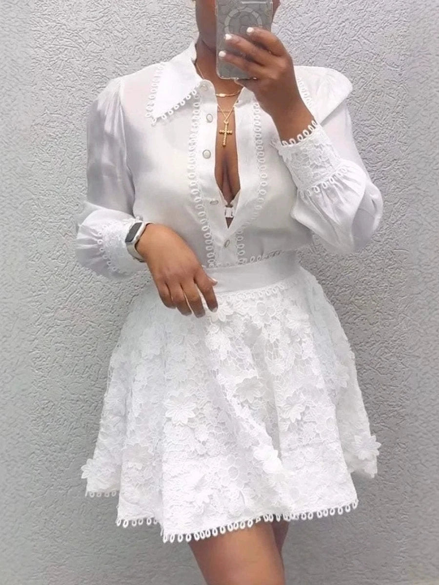 Women's Elegant Two-Piece Skirt Suit – Spring & Summer Fashion Set