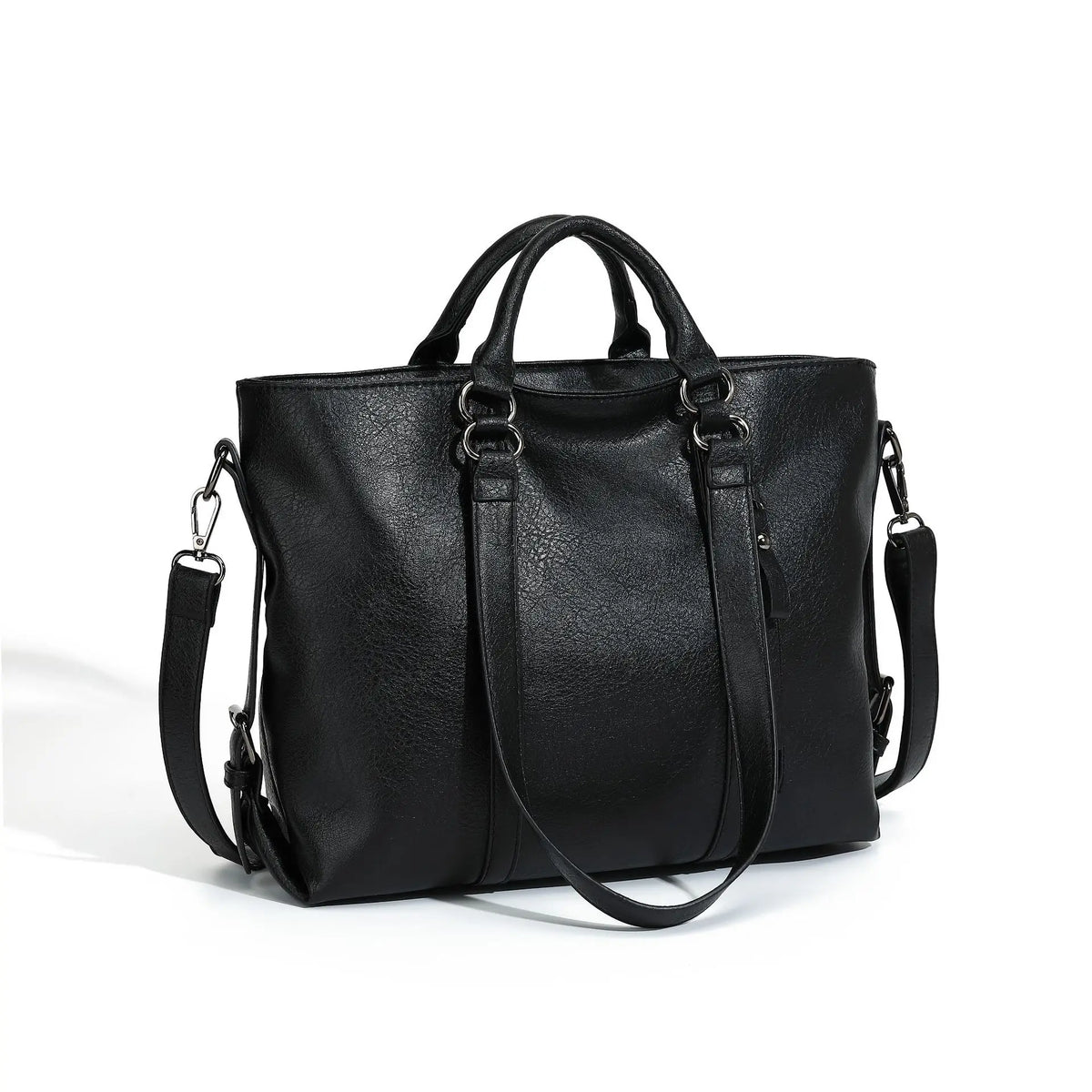 Soft PU Tote Bag for Women – Multi-Pocket Shoulder Handbag