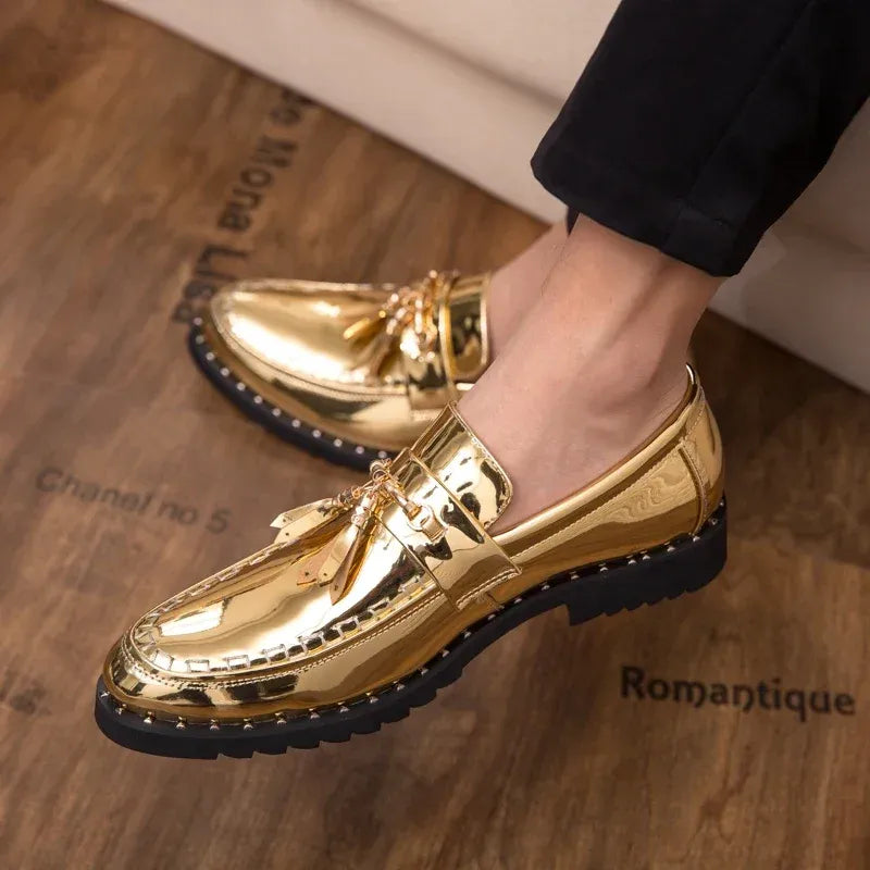 Men's Patent Slip-On Dress Shoes