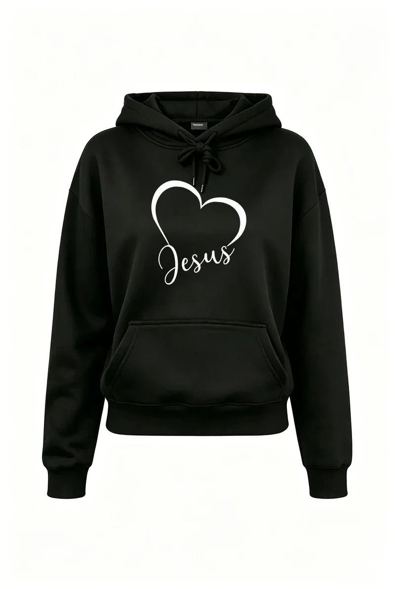 Women's Casual Hooded Sweatshirt & Jogger Pants Set — Streetwear Tracksuit