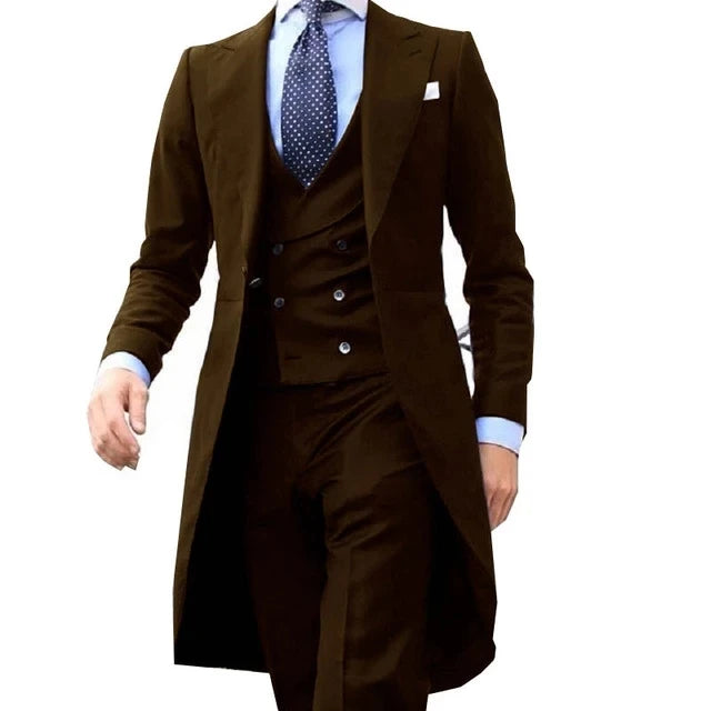 Formal Men Suit Groom, Business Male Tuxedos 3 Piece Set LADYLYS