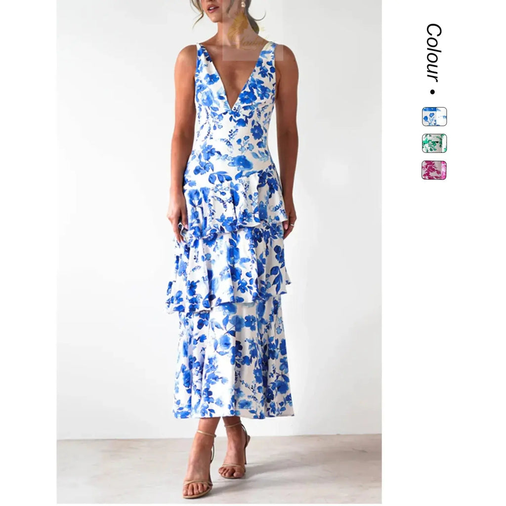 Sexy Deep V-neck Backless Strapless Dress LADYLYS