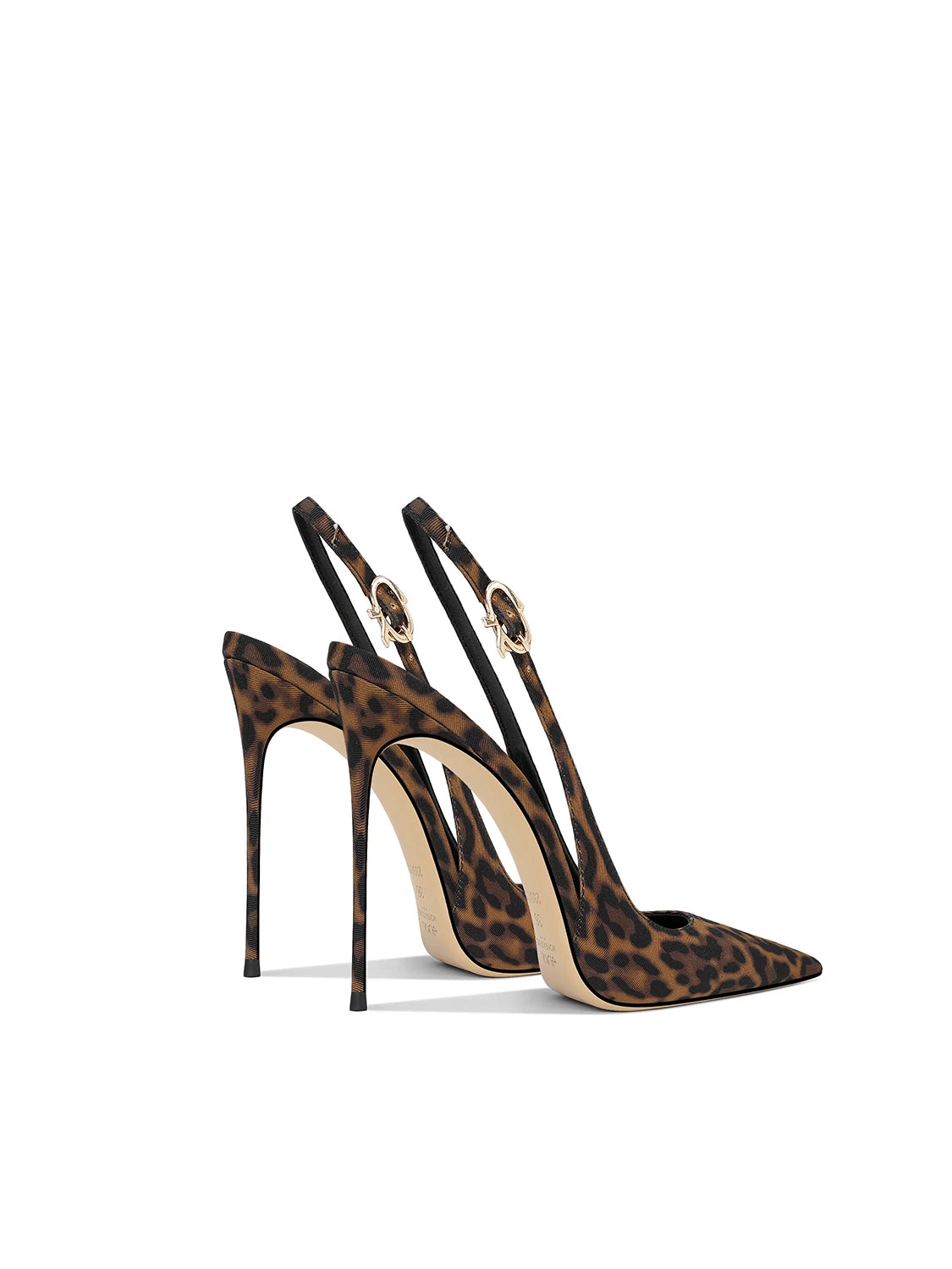Leopard Pattern Pointed French Luxury Small Comfortable Thin Heel Versatile High Heel Sandals for Women LADYLYS