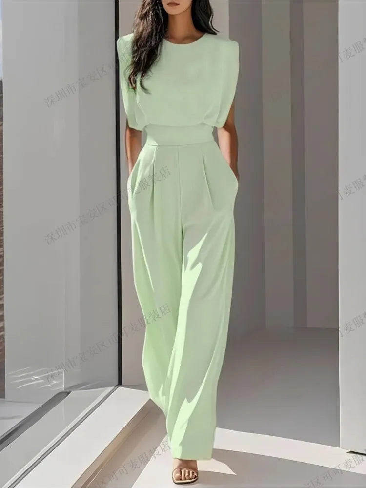 Elegant High Waisted Jumpsuit New Women's Fashion Queen Style LADYLYS