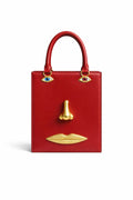 Retro 3D Face Handbag Niche Design Adult Girls Square Single Shoulder Bag LADYLYS